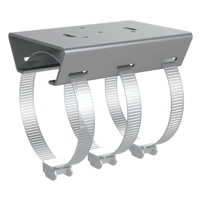 Montaje de Poste / Acero Inoxidable 316 / Diámetro Ajustable 60 a 300 mm / Carga 10 kg / Multidispositivo DS-1278ZJ-BJH/HG/316/60-300MM HIKVISION