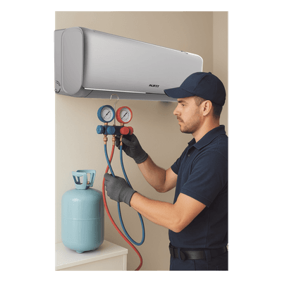 Servicio de recarga de gas refrigerante / R32 / Minisplit / 1 Tonelada (12,000 BTU/h) SRV-R32-1T Syscom