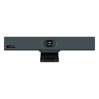 Barra de Videoconferencia USB / 4K Ultra HD / Lente Gran Angular 120° / Zoom Digital 5x / Array 8+1 Micrófonos 4.5 m (14.8 ft) / Altavoz Full-Duplex 5W / Wi-Fi Integrado UVC-34 YEALINK