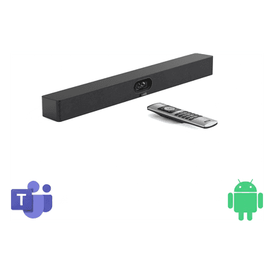 Barra de Videoconferencia / 4K Ultra HD / Dual Cámara 48 MP / Android 13 / Wi-Fi 6 / Bluetooth 5.0 / 8 Micrófonos MEMS / Altavoces 2 × 10 W A40-010 YEALINK