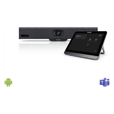 Barra de Videoconferencia / 4K / Lente 120° / Android Integrado / Microsoft Teams / BYOD / 8 Micrófonos MEMS / Full-Duplex A10-020 YEALINK
