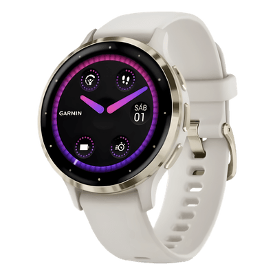 Smartwatch / Pantalla AMOLED 1.2" / Batería 10 Días / GPS + GLONASS + Galileo / Monitor Cardíaco / Resistencia Agua 5 ATM / Almacenamiento 8 GB 10-02785-04 GARMIN