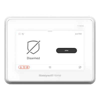 Panel de Alarma con Pantalla Táctil / 7 Pulgadas / 127 Zonas Inalámbricas / 78 Dispositivos Z-Wave / 85 dB / 9 VCC PROA7FA HONEYWELL HOME RESIDEO