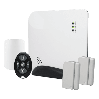 Panel de Alarma Inalámbrico / 96 Zonas / Conectividad Celular y Wi-Fi / 49 Usuarios / Z-Wave / 22.6 x 22.6 x 3.8 cm
