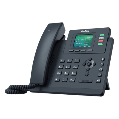 Teléfono IP / 4 Líneas SIP / Pantalla LCD 2.4" / Dual Gigabit Ethernet / PoE / Conferencia 5 Participantes SIP-T33G YEALINK
