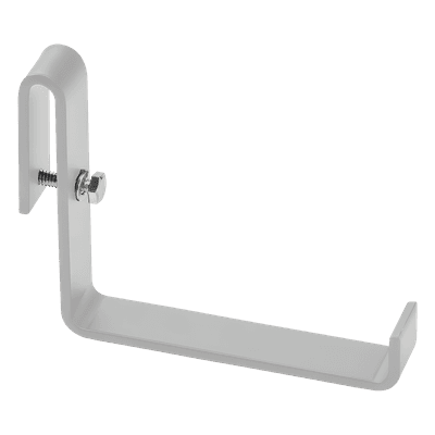 Soporte en L para Escalerilla / Separación de Cables de Alimentación / Acero Recubierto en Polvo / 0.19 in de Espesor / Color Blanco RAL 9005