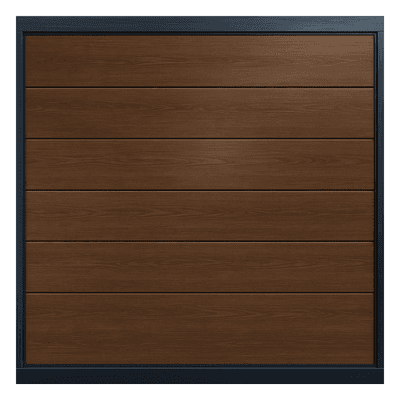 Puerta de Garage / Línea Central / Imitación Madera Oscura / 20x8 pies / Aislada / Estilo Americano APDOOR-208B ACCESSPRO