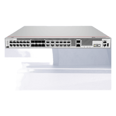 Firewall / 16 puertos RJ45 1Gbps / 2 puertos SFP+ 10Gbps / 8 puertos combo 1Gbps / 1.8 Gbit/s rendimiento / 2000-4000 usuarios / 5.9 pies ancho