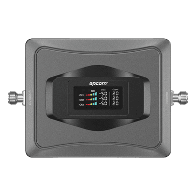 Amplificador de Señal Celular / Triple Banda 850/1900(+)/2100(+) MHz / Ganancia 68 dB / Cobertura 1000 m² (10764 ft²) / Compatibilidad Multioperador / Sin Configuración EP-TB-4G-V3SA EPCOM