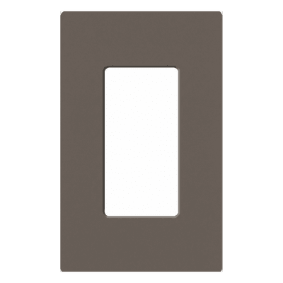 Placa de Pared / 1 Espacio / Diseño Sin Tornillos Visibles / 11.9 x 7.4 x 0.7 cm / Color Truffle SC1TF LUTRON ELECTRONICS