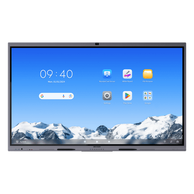 Pantalla Interactiva / 75" / 4K UHD / 50 Puntos Táctiles / Android 14 EDLA / Cámara Web 8 MP / Audio 70 W / NFC / 178° Ángulo de Visión DS-D5C75RB/B2L(EDLA) HIKVISION