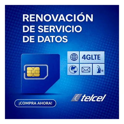 Renovación de Plan de Datos / 2 GB Mensuales / 1 Año / Roaming EUA y Canadá / Red Telcel México RSIM2GBTELCEL Syscom