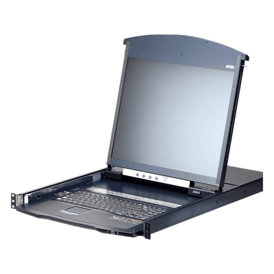 Consola KVM over IP / 16 Puertos / Pantalla LCD 19" / Dual Rail / Dual NIC / Cat5e/6 / Acceso Remoto KL1116VN ATEN