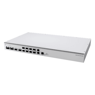 Switch / 400 Gbps / 8x SFP56 50G / 2x QSFP56 200G / 2x QSFP56-DD 400G / ARM Quad-Core 2 GHz / 4 GB RAM / Rackmount CRS8128DS2DQ2DDQRM MIKROTIK