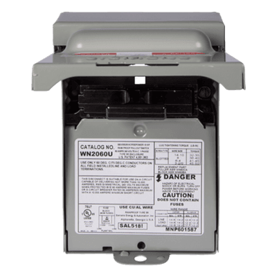 Interruptor de seguridad / 2 polos 60A / NEMA 3R exterior / 10kA / 240V / 9x12.2x17.9 pulg (0.23x0.31x0.45 m) WN2060U SIEMENS