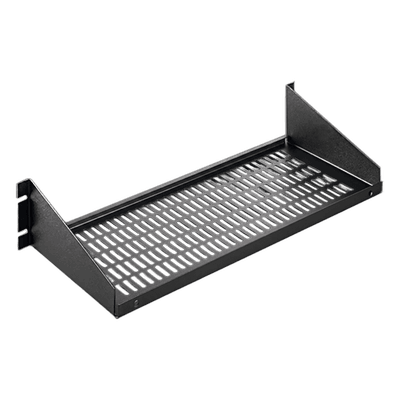 Charola para Rack 19" / Capacidad 34 kg / Base Ventilada / 2 UR / 482x381x95 mm / 15.8x12.5x3.7 in ESH1915V HOFFMAN