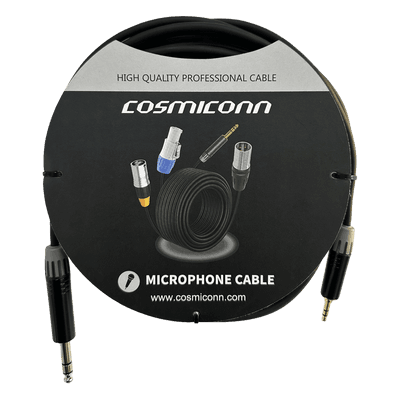 Cable de audio / 6.35mm a 3.5mm / Conectores dorados / 5m / 16.4 pies CMC220AS-TP-PS-5-BG1 COSMICONN