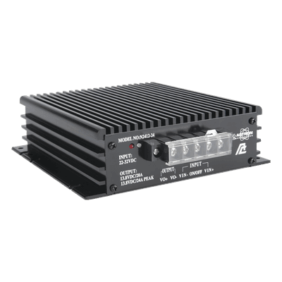 Convertidor DC-DC / Entrada 22-32 VDC / Salida 13.8 VDC 20 A / 5 x 16 x 18 cm (1.97 x 6.3 x 7.09 in)