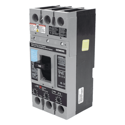 Interruptor Termomagnético / 600V CA / 3 Polos / 150A / Capacidad Interruptiva 65kA / 350 kcmil / Montaje en Gabinete FXD63B150L SIEMENS