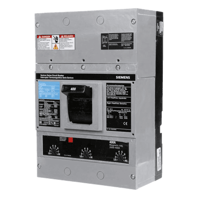 Interruptor Termomagnético / 600V CA / 3 Polos / 400A / Capacidad Interruptiva 65 kA / Sin Zapatas Principales