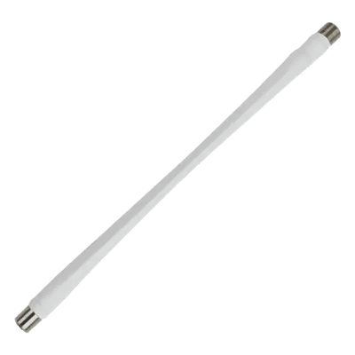 Jumper Coaxial / 25.4 cm (10 pulgadas) / Conectores F Hembra / 75 Ohm / Diseño Plano / Color Blanco