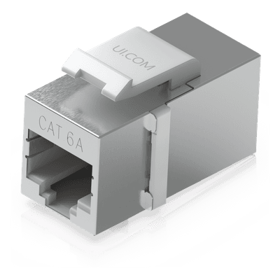 Acoplador Keystone / Cat6A Pasante / 10 Gbps / PoE / Snap-In / Paquete 12 Piezas UACC-KEYSTONE-COUPLER-C6A UBIQUITI
