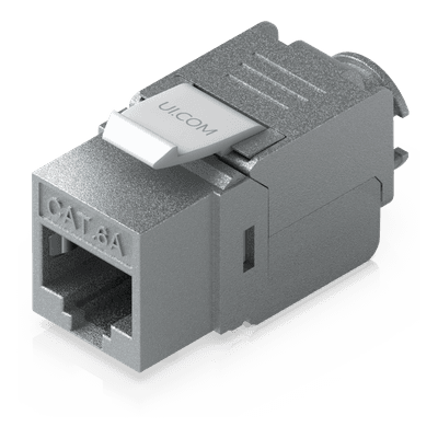 Keystone Jack / Cat6A / Terminación Toolless / Snap-In / 12 Piezas / 23-26 AWG UACC-KEYSTONE-JACK-C6A UBIQUITI