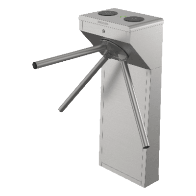 Torniquete Trípode Bidireccional / Acero Inoxidable SUS304 / 2 Millones MCBF / Carril 55 cm (21.7 in) / Apertura Emergencia Automática / LED Dirección / 110 VCA / -20°C a 65°C