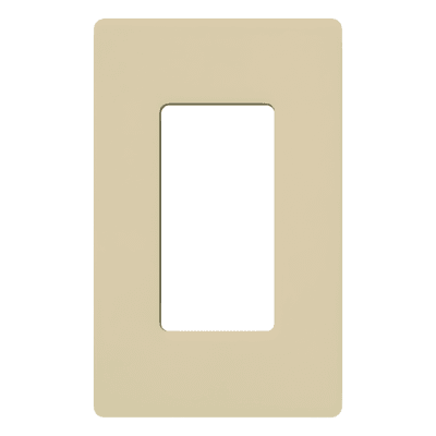 Placa de Pared / 1 Espacio / Diseño Sin Tornillos Visibles / Color Marfil / Compatible con Atenuadores, Switches y Controles Pico CW1IV LUTRON ELECTRONICS