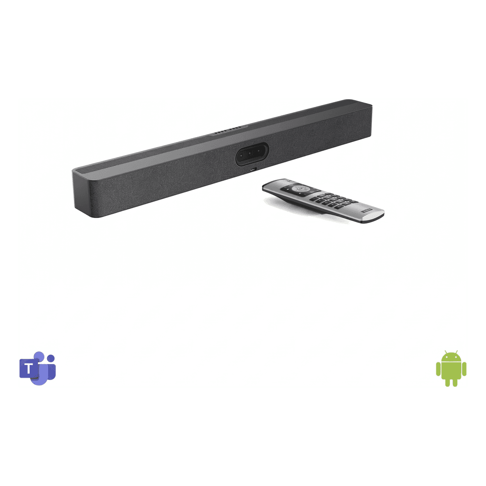 Barra de Videoconferencia / Triple Cámara 50 MP / 16 Micrófonos MEMS / Alcance 10 m (32.8 ft) / Android 13 / BYOD USB-C e Inalámbrico / 4 Altavoces 5W A50-010 YEALINK