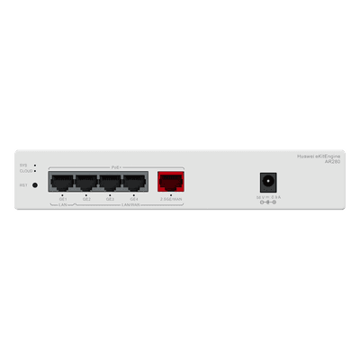 Router Multiservicio / 2.5 Gbps WAN / 5 Puertos PoE+ / 41W Presupuesto PoE / Controladora 16 APs / 150 Clientes / Gestión en la Nube