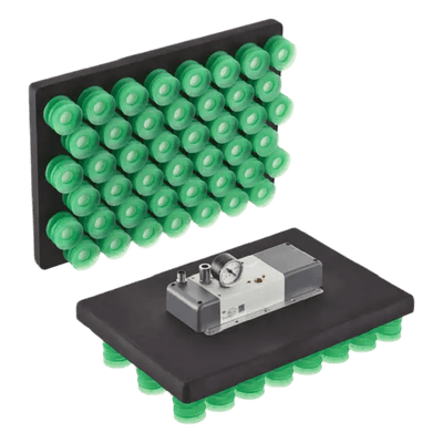 Placa de aspiración / Vacío integrado / 45 células / 400x280 mm / PNP / 2.9 kg 10.01.44.00560 SCHMALZ