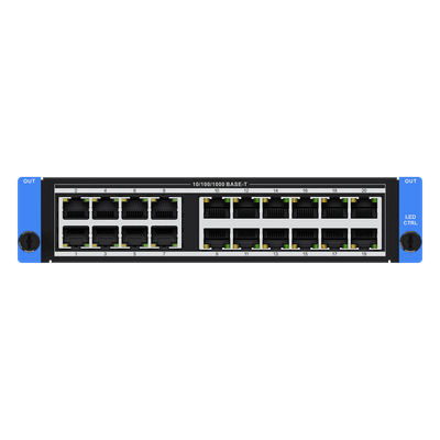 Tarjeta de Salida LED / 20 Puertos Ethernet Gigabit / 4K HDR10 / Carga 10.4 MP / 16 Capas / Doble Slot DS-C66S-20NO HIKVISION