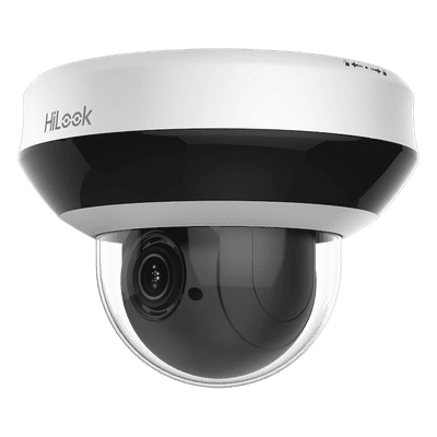 Mini PTZ IP / 4 Megapixel / Zoom Óptico 4X / IR EXIR 20 m (65.6 ft) / WDR 120 dB / Audio Bidireccional / PoE / IK10 / IP66