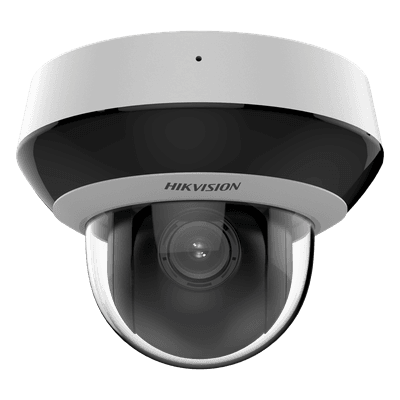 Mini Domo PTZ IP / 6 Megapixel / Zoom Óptico 4x / IR EXIR 20 m (65.6 ft) / DarkFighter / AcuSense / PoE / IK10 / IP66 DS-2DE2A604IWG1-E HIKVISION