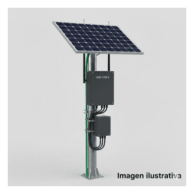 Kit Solar PoE Pasivo 24 Vcc / Panel 130 W / Batería 120 Ah / Autonomía 48 h / 12 Vcc / 427 pies PL1224G1RV2 EPCOM POWERLINE