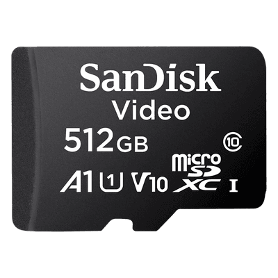 Memoria microSD / 512GB / Alta Resistencia / Clase 10 / -25°C a 85°C / 50MB/s escritura / 256 TBW SDSDQAS5512GBP SANDISK