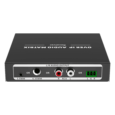 Receptor de Audio sobre IP / PCM 2.0 / Transmisión 120 m (393.7 ft) / Matriz 256x256 / Múltiples Interfaces Analógicas / Protección ESD / Bajo Consumo ≤2 W TTMOIPARX EPCOM TITANIUM