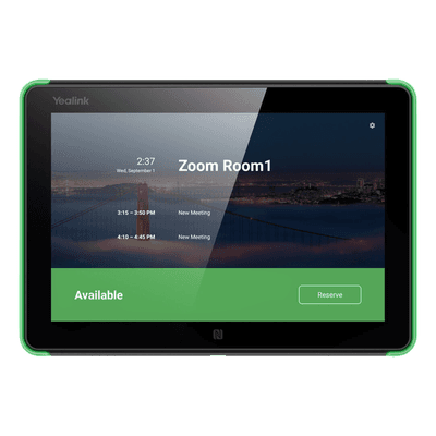 Panel de Programación de Salas / Pantalla 10.1" 1280x800 / LED RGB 360° / Android 13 / Lector NFC/RFID / Sensores ToF y Luz ROOM-PANEL-PLUS-E2 YEALINK