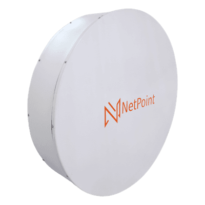 Antena Parabólica Direccional / 60 cm (1.97 ft) / 30 dBi / Banda 4.9 a 6.4 GHz / Polarización Dual Slant / Enlace hasta 30 km (98.4 ft) NPPROS30 NetPoint