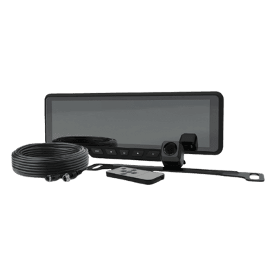Sistema de Reversa para Vehículos Comerciales / Monitor LCD 9" / Cámara 1080p / Lente Gran Angular 170° / Visión Nocturna / Expandible a 2 Cámaras EC4211BK ECCO
