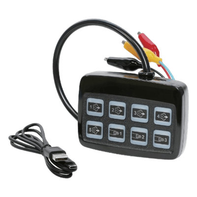 Programador de Luces Auxiliares / Programación Simultánea Múltiple / 12-24 VDC / Panel Portátil / -20°C a 50°C SP007 SIGNALPRO