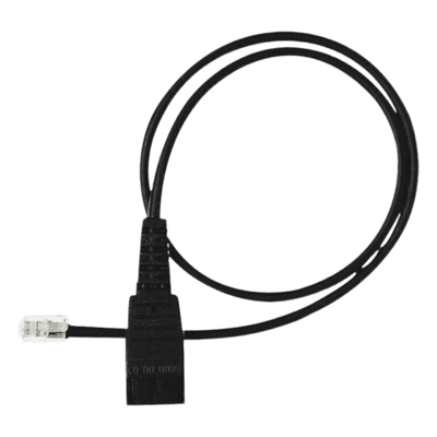 Cable QD a RJ9 / Conexión Multi-Dispositivo / Audio Profesional / Uso Intensivo / Anti-Enredos QD-TO-RJ9-CORD-FOR-3RD-PARTY YEALINK
