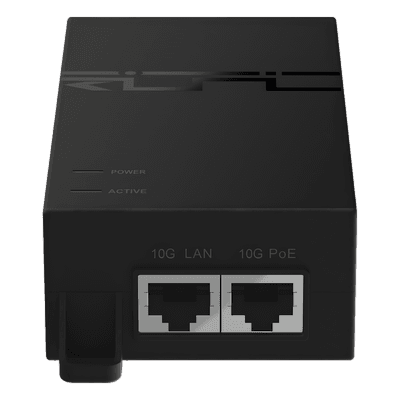 Inyector PoE / 56V / 1.08A / 60W / 2 Puertos Multi-Gigabit 10G / IEC C5 / Entrada 100-240V