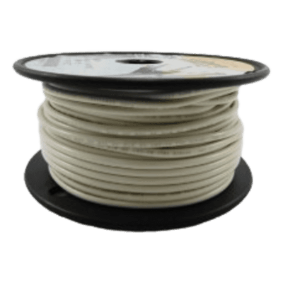 Cable Eléctrico / Calibre 14 AWG / 600 V / 105 °C Seco / 75 °C Húmedo / Cobre Estañado Clase K / Retardante de Llama VW-1 / Blanco A1014T-05-100 COBRA WIRE & CABLE