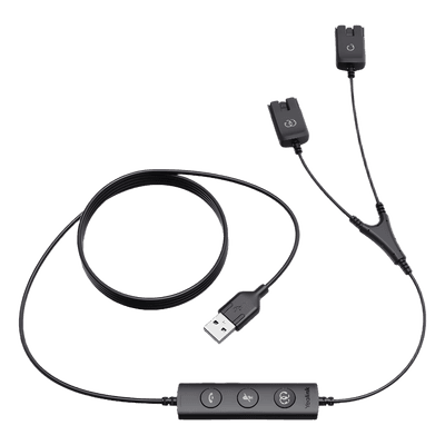 Cable para Entrenamiento en “Y” para Diademas Yealink de la Serie YHS (10 PIEZAS) USB/QD-TRAINER-CABLE(10PCS) YEALINK
