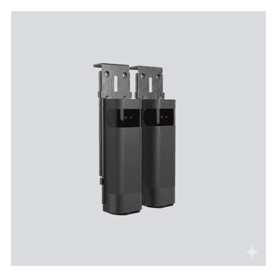 Sensor de Haz Infrarrojo Inalámbrico / Triple Frecuencia 409-458 MHz / Alcance 20 m (65.6 ft) / IP54 / Ajuste Angular ±90° / Batería Litio 2300 mAh ACCESSPHW ACCESSPRO