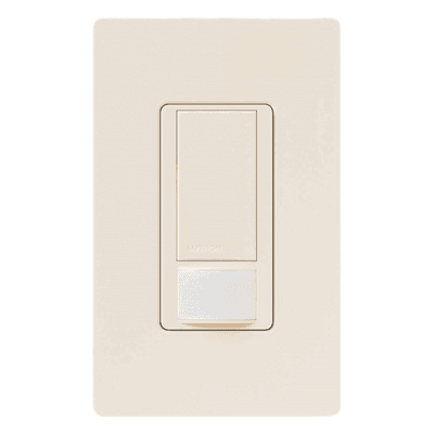 Sensor de movimiento + apagador / Maestro / XCT PIR / Cobertura 83 m² máx, 37 m² mín / 120 V / 2 A / LED-CFL-Inc-Hal / Biscuit MSOPS2BI LUTRON ELECTRONICS