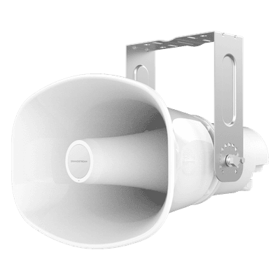 Altavoz SIP Bidireccional / 50W / 126 dBA / IP66 / 3 Micrófonos con IA / PoE++ / Alcance 8 m (26.2 ft) GSC3518HS GRANDSTREAM