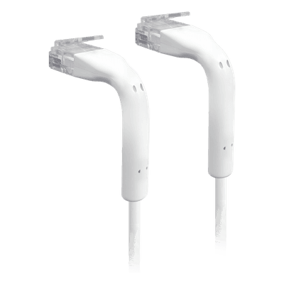 Cable Patch Cat6 / Ultra Delgado / 3 mm Diámetro / 0.1 m (0.33 ft) / TPE / UTP / 30 AWG / PoE+++ / GbE / RJ45 Flexible / Interior / FT-2 U-CABLE-PATCH-RJ45 UBIQUITI